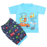 Boys Half Sleeves Short Suit - Blue, Kids, Boys Sets And Suits, Chase Value, Chase Value