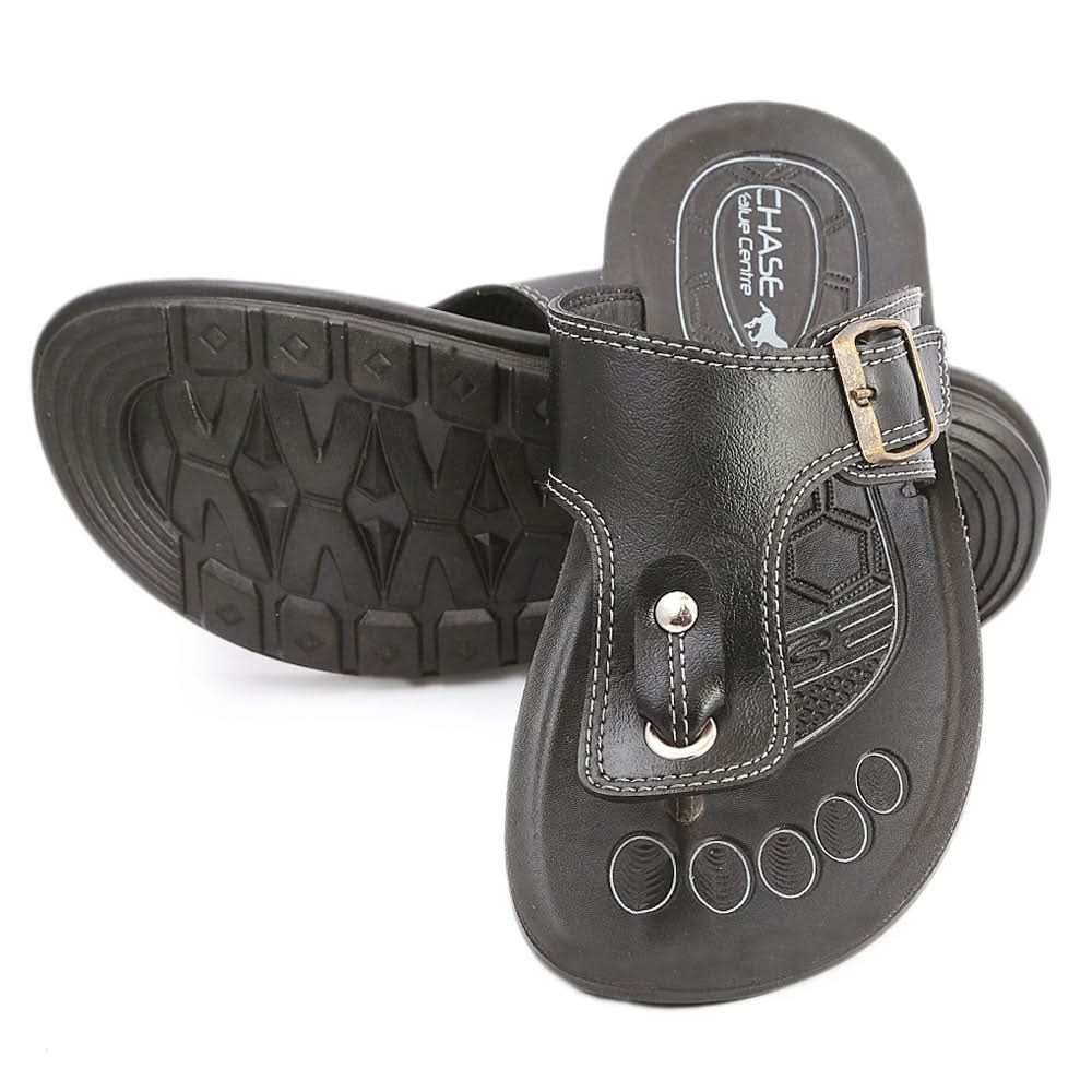 Men's Casual Slippers (602) - Black, Men, Slippers, Chase Value, Chase Value