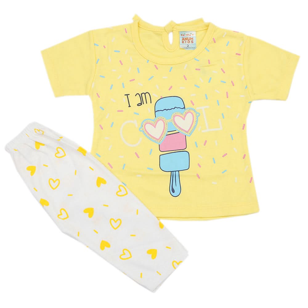 Newborn Girls Suit - Yellow, Newborn Girls Sets & Suits, Chase Value, Chase Value