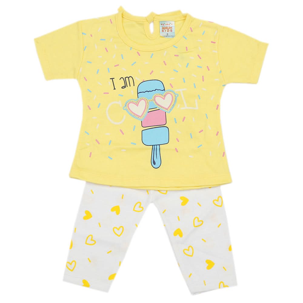 Newborn Girls Suit - Yellow, Newborn Girls Sets & Suits, Chase Value, Chase Value
