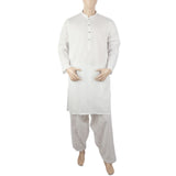 Men's Mashriq Slim Fit Kurta Shalwar - Off White, Men, Shalwar Kameez, Chase Value, Chase Value