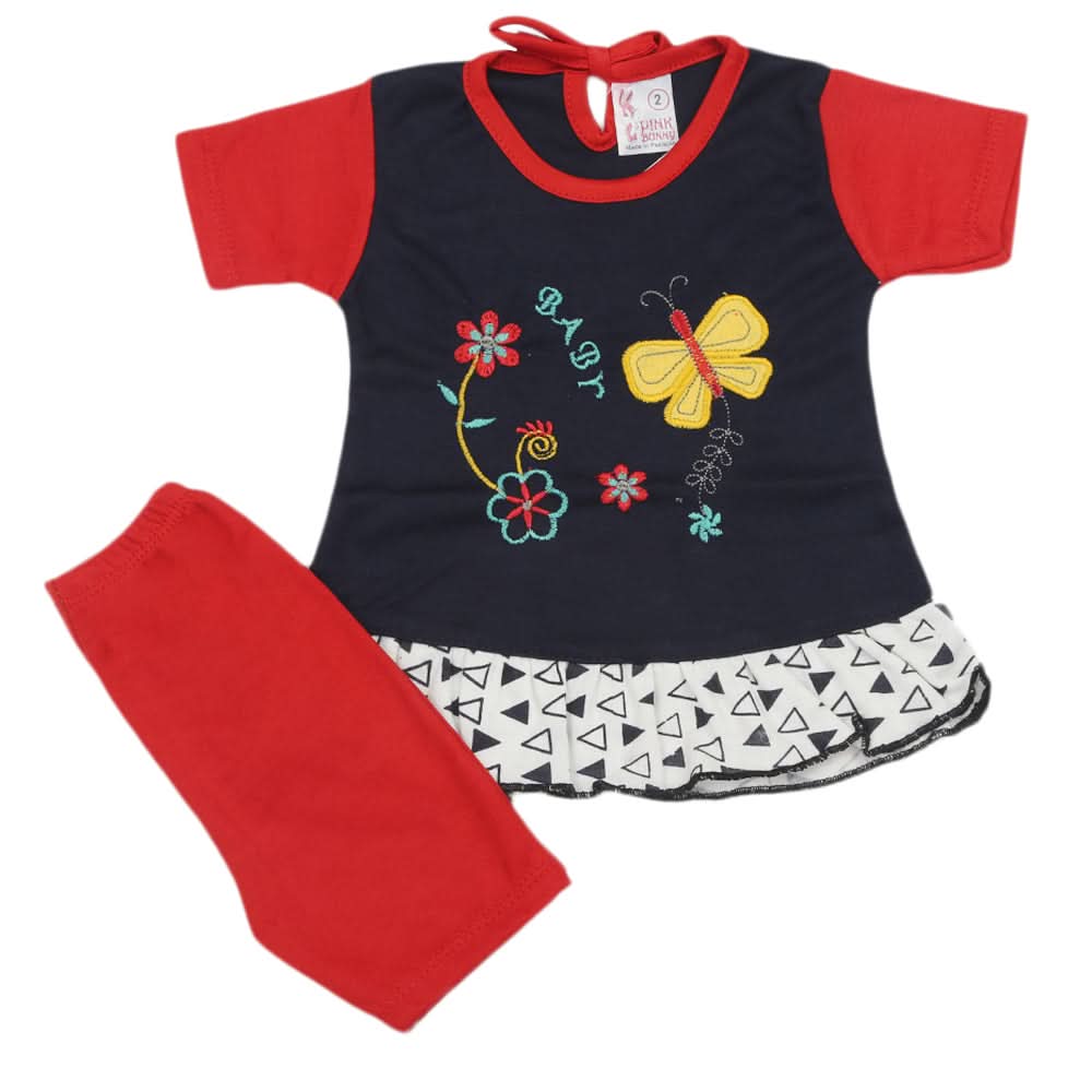 Newborn Girls Suit - Navy Blue, Newborn Girls Sets & Suits, Chase Value, Chase Value