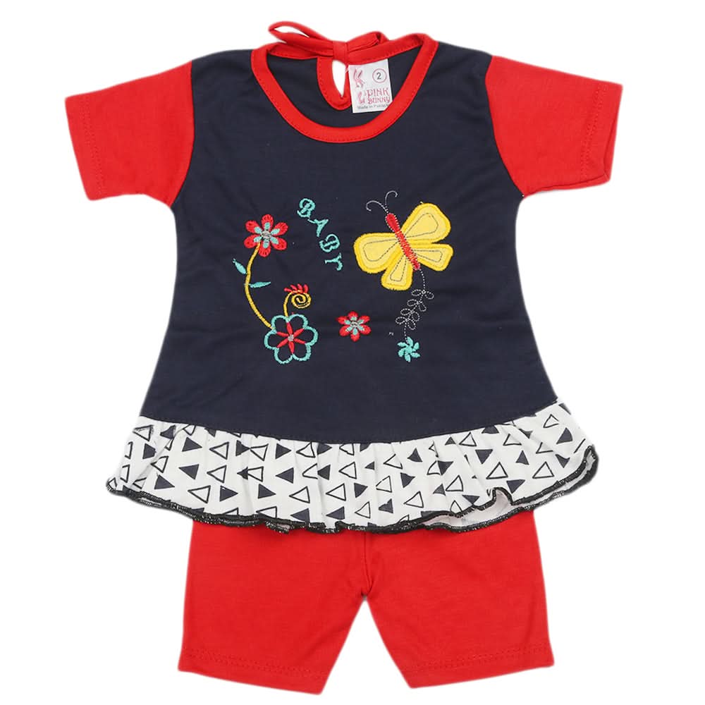 Newborn Girls Suit - Navy Blue, Newborn Girls Sets & Suits, Chase Value, Chase Value