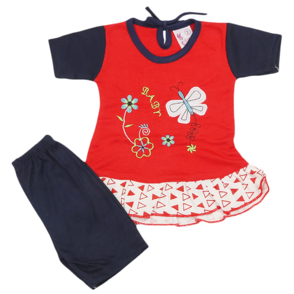 Newborn Girls Suit - Red, Newborn Girls Sets & Suits, Chase Value, Chase Value