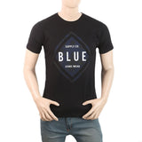 Men's Half Sleeves Printed T-Shirt - Black, Men, T-Shirts And Polos, Chase Value, Chase Value
