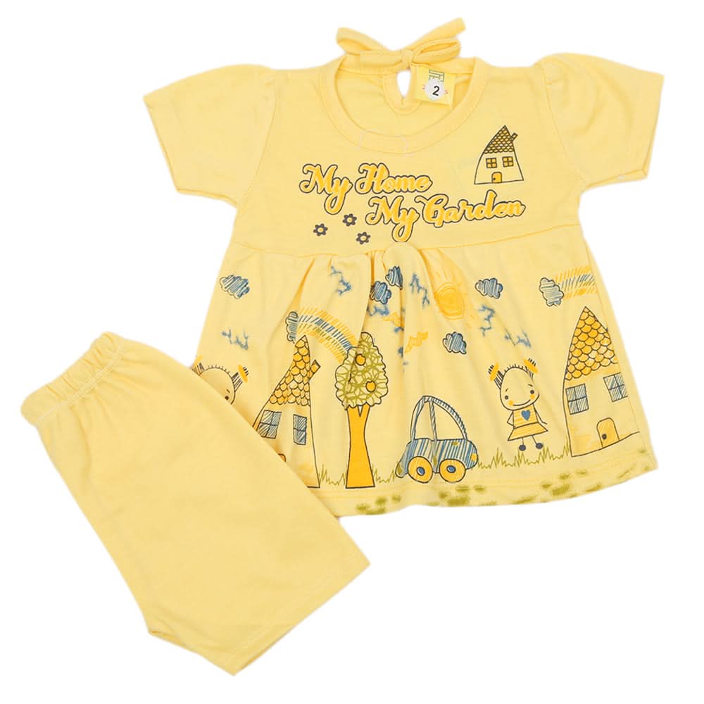 Newborn Girls Suit - Yellow, Newborn Girls Sets & Suits, Chase Value, Chase Value