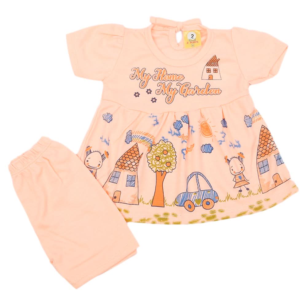 Newborn Girls Suit - Peach, Newborn Girls Sets & Suits, Chase Value, Chase Value