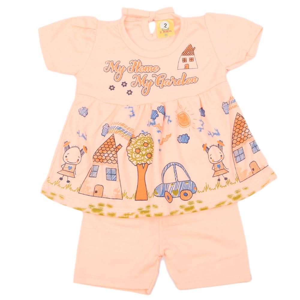 Newborn Girls Suit - Peach, Newborn Girls Sets & Suits, Chase Value, Chase Value