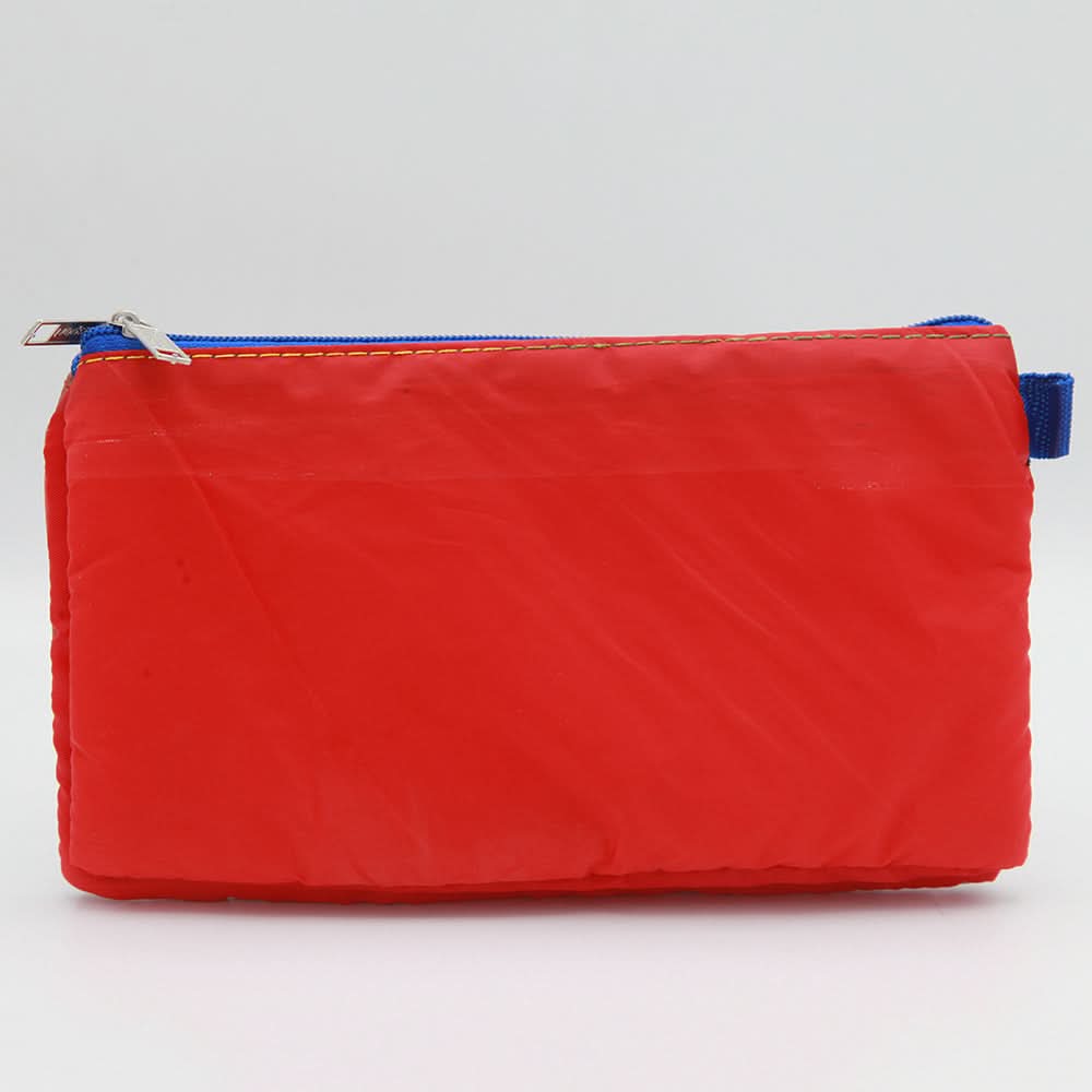 Two Zipper Pouch - Red, School Supplies, Chase Value, Chase Value