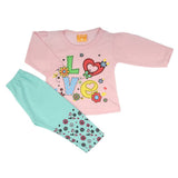 Newborn Girls Full Sleeves Suit - Light Pink, Newborn Girls Sets & Suits, Chase Value, Chase Value