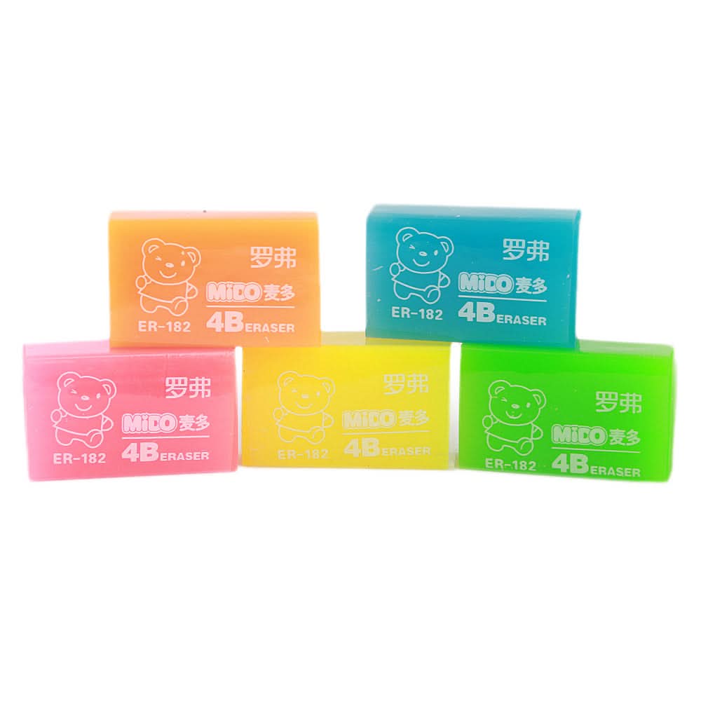 Boss Eraser 5 Piece Set - Multi, Kids, Pencil Boxes And Stationery Sets, Chase Value, Chase Value