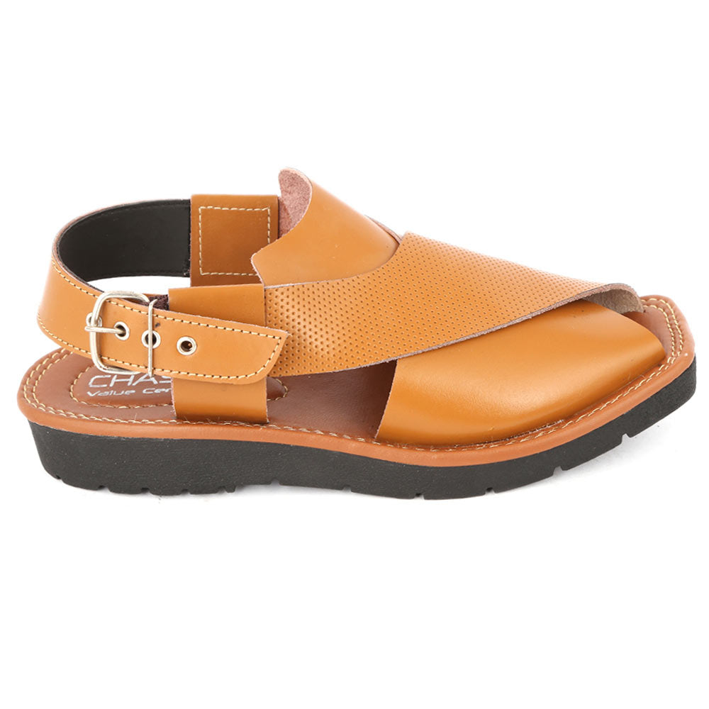 Men's Peshawari Sandal (PL1) - Mustard, Men, Sandals, Chase Value, Chase Value