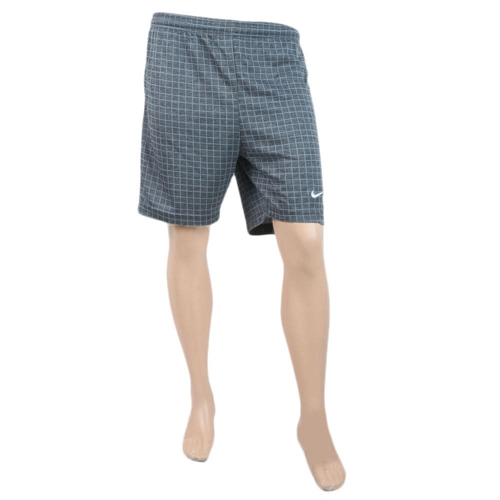 Men's Polyester Micro Check Short - Sea Green, Men, Shorts, Chase Value, Chase Value
