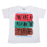 Boys Round Neck Half Sleeves T-Shirt - White, Kids, Boys T-Shirts, Chase Value, Chase Value