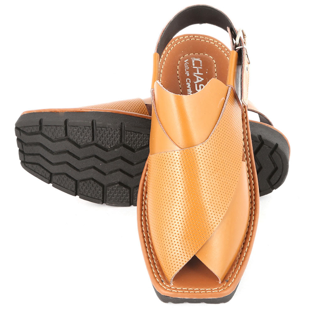 Men's Peshawari Sandal (PL1) - Mustard, Men, Sandals, Chase Value, Chase Value