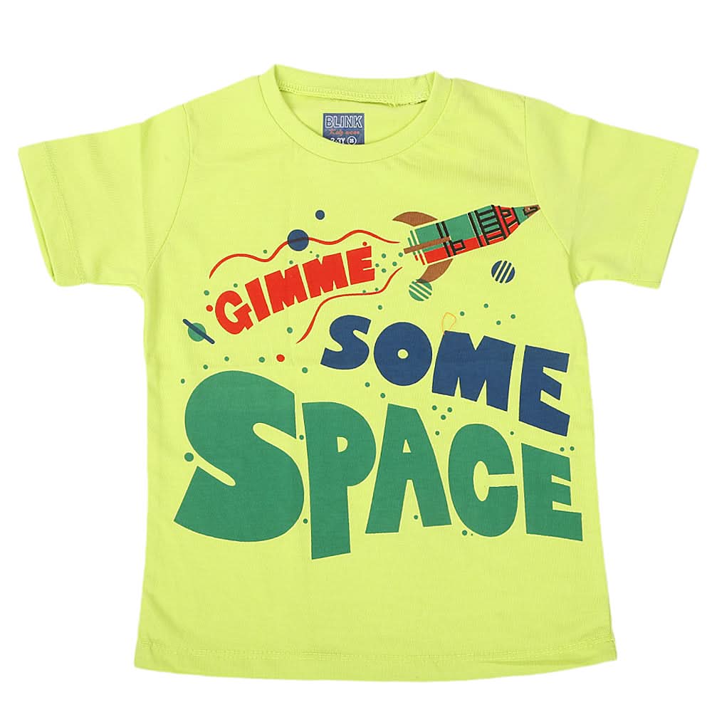 Boys Round Neck Half Sleeves T-Shirt - Green, Kids, Boys T-Shirts, Chase Value, Chase Value