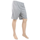 Men's Polyester Micro Check Short - Grey, Men, Shorts, Chase Value, Chase Value