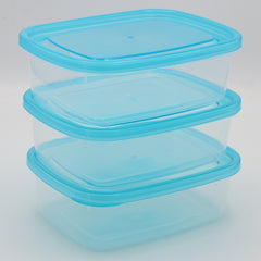 Multipurpose Storage Box 3 Pcs Small 600 ml - Sea Green, Home & Lifestyle, Storage Boxes, Chase Value, Chase Value