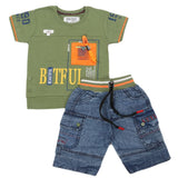 Boys Half Sleeves Suit - Green, Boys Sets & Suits, Chase Value, Chase Value
