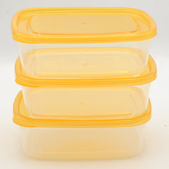 Multipurpose Storage Box 3 Pcs Small 600 ml - Orange, Home & Lifestyle, Storage Boxes, Chase Value, Chase Value