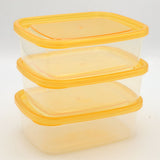 Multipurpose Storage Box 3 Pcs Small 600 ml - Orange, Home & Lifestyle, Storage Boxes, Chase Value, Chase Value