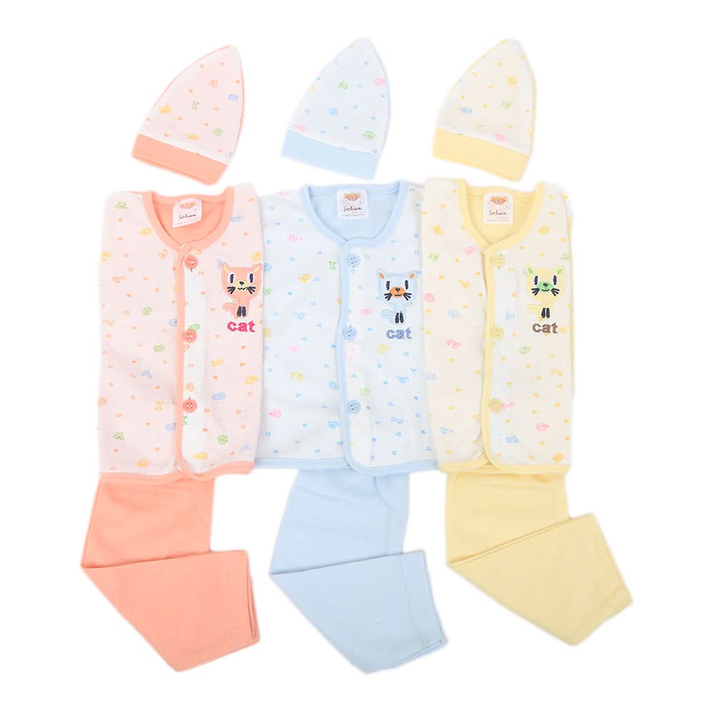 Newborn Jhabla 3 Piece Suit - Multi, Kids, NB Boys Sets And Suits, Chase Value, Chase Value
