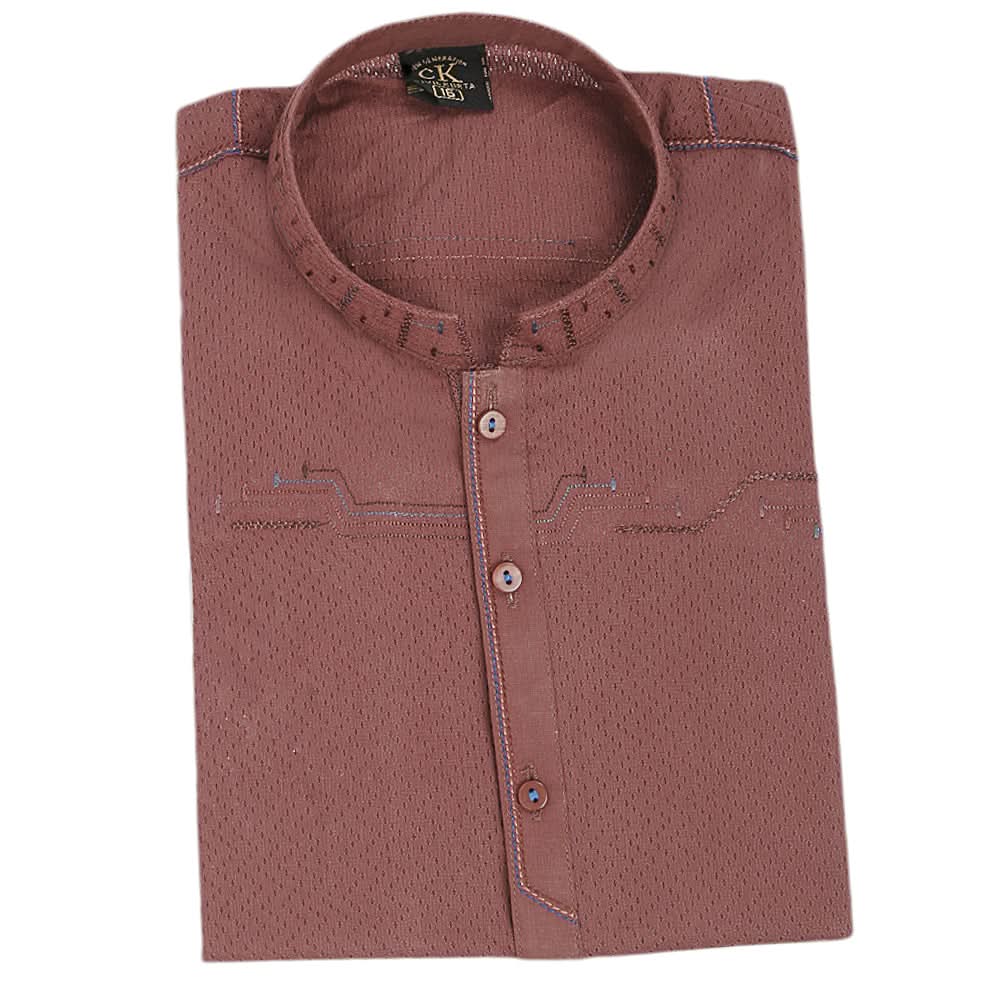Boys Fancy Shalwar Suit - Dark Brown, Kids, Boys Shalwar Kameez, Chase Value, Chase Value