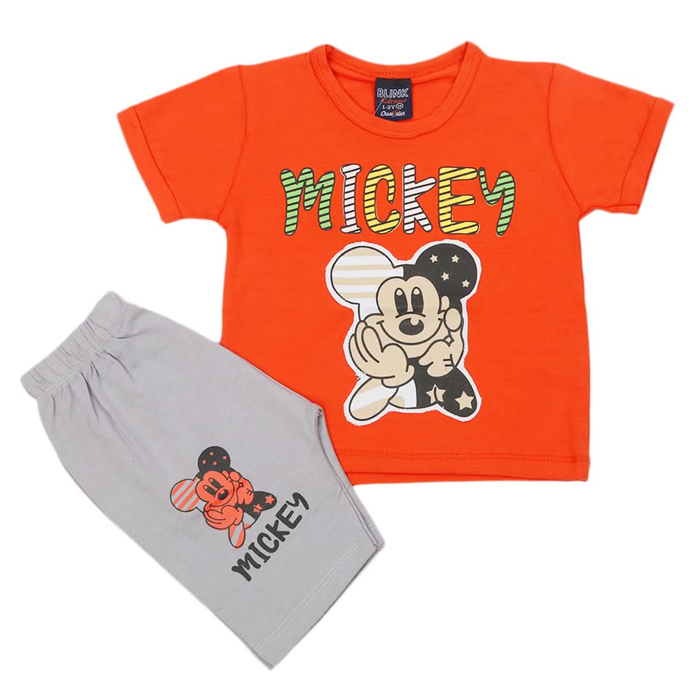 Boys Short Suit - Orange, Kids, Boys Sets And Suits, Chase Value, Chase Value