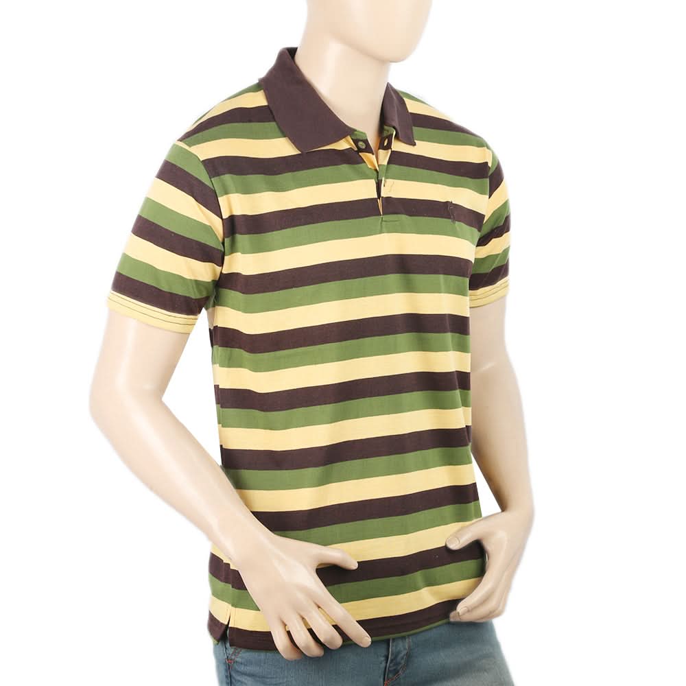 Men's Half Sleeves Yarn Dyed Polo T-Shirt - Multi, Men, T-Shirts And Polos, Chase Value, Chase Value