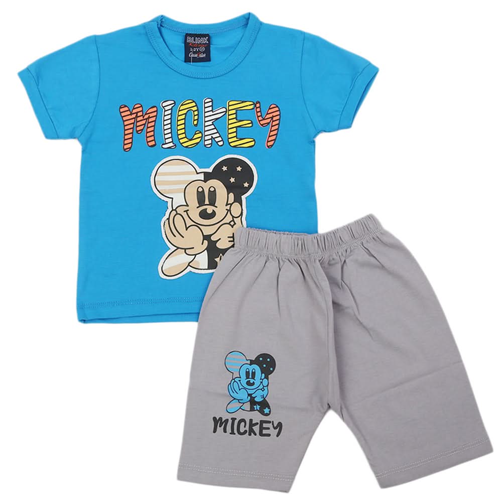 Boys Short Suit - Blue, Kids, Boys Sets And Suits, Chase Value, Chase Value