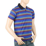 Men's Half Sleeves Yarn Dyed Polo T-Shirt - Royal Blue, Men, T-Shirts And Polos, Chase Value, Chase Value