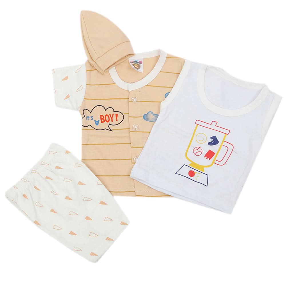 Newborn Suit - Beige, Newborn Boys Sets & Suits, Chase Value, Chase Value