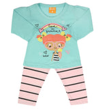 Newborn Girls Full Sleeves Suit - Cyan, Newborn Girls Sets & Suits, Chase Value, Chase Value