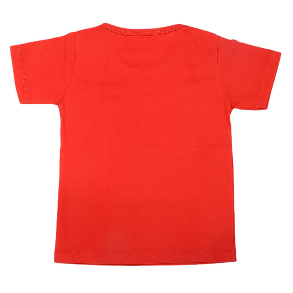 Boys Half Sleeves T-Shirt  - Rust, Kids, Boys T-Shirts, Chase Value, Chase Value
