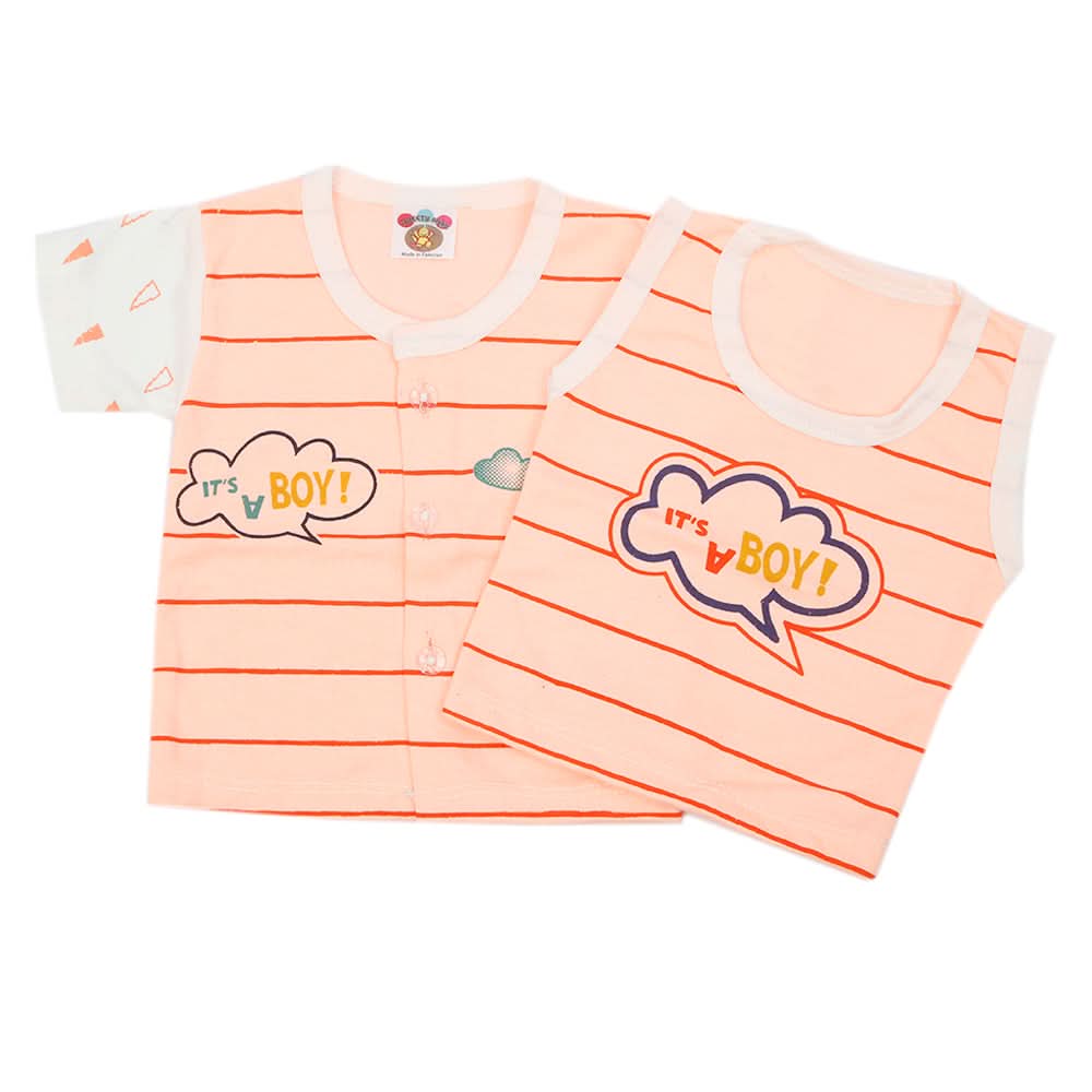 Newborn Suit - Peach, Newborn Boys Sets & Suits, Chase Value, Chase Value
