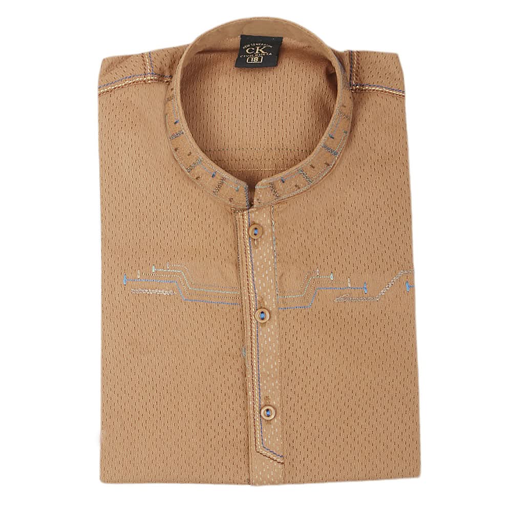 Boys Fancy Shalwar Suit - Brown, Kids, Boys Shalwar Kameez, Chase Value, Chase Value