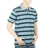 Men's Half Sleeves Yarn Dyed Polo T-Shirt - Light Grey, Men, T-Shirts And Polos, Chase Value, Chase Value