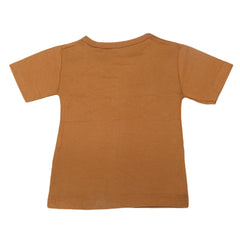 Boys Half Sleeves T-Shirt  - Brown, Kids, Boys T-Shirts, Chase Value, Chase Value