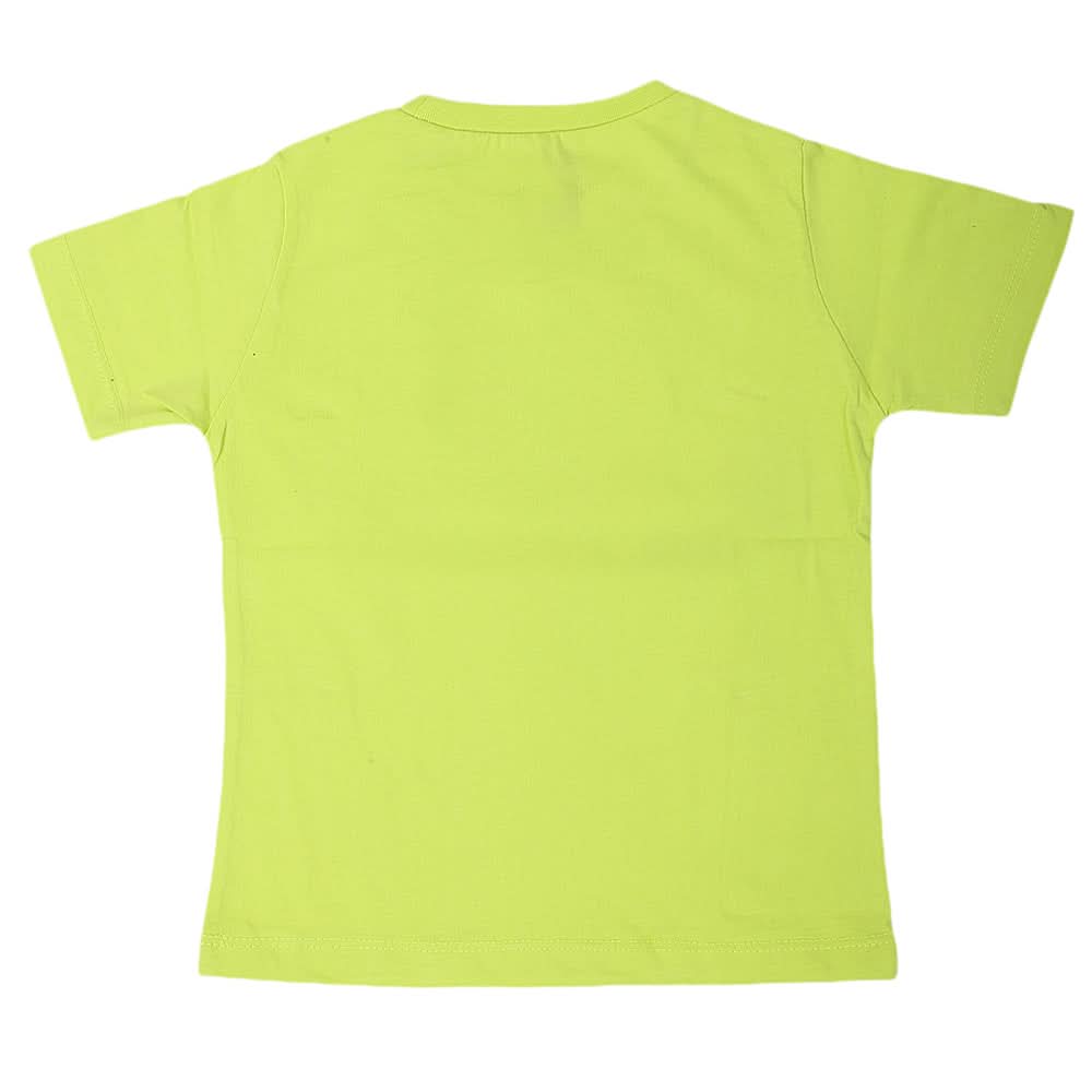 Boys Round Neck Half Sleeves T-Shirt - Green, Kids, Boys T-Shirts, Chase Value, Chase Value