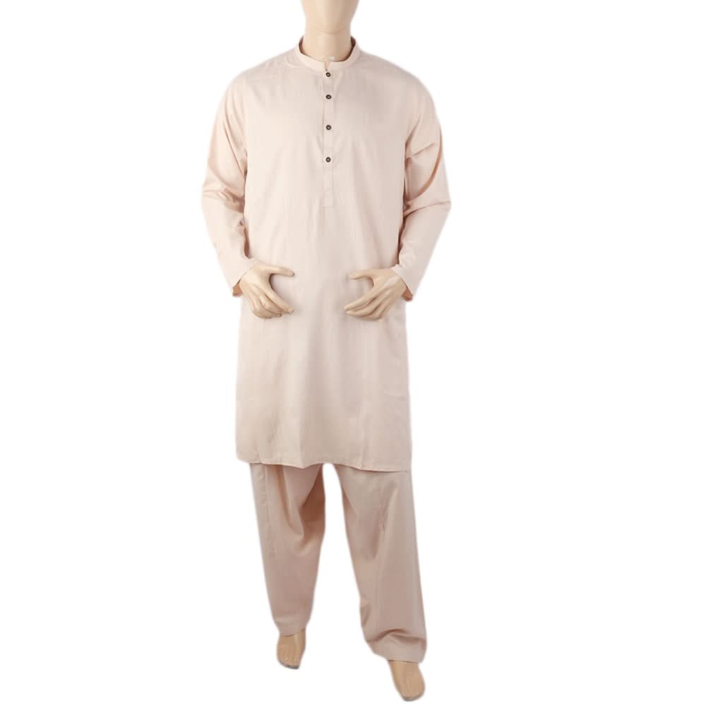 Men's Mashriq Slim Fit Suit - Pink, Men, Shalwar Kameez, Chase Value, Chase Value