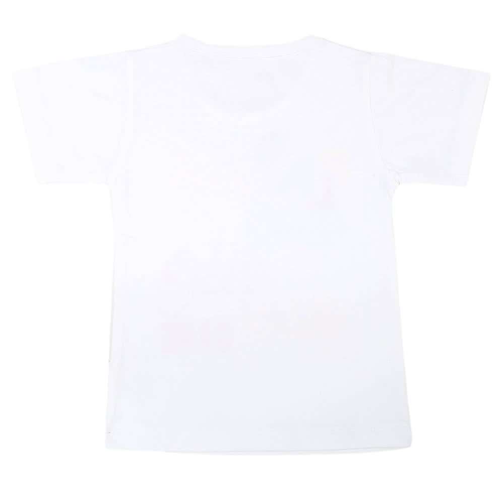 Boys Half Sleeves T-Shirt  - White, Kids, Boys T-Shirts, Chase Value, Chase Value