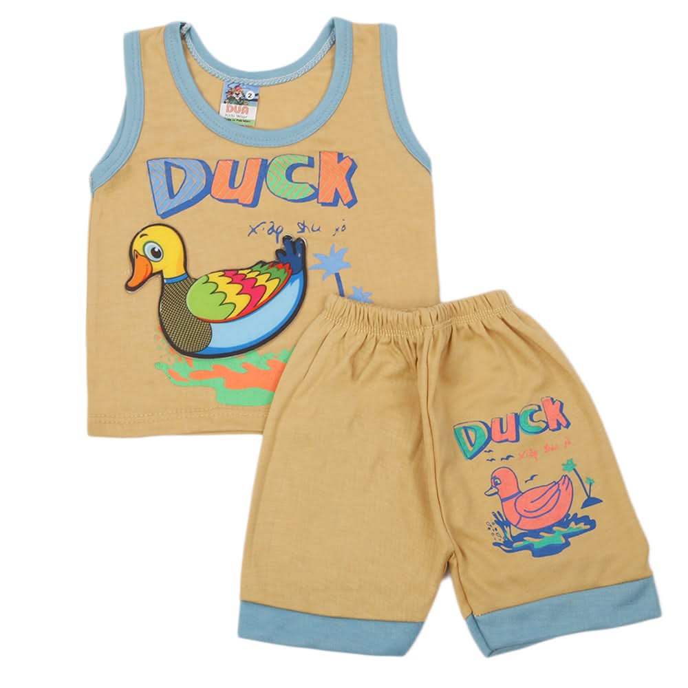 Newborn Sando Suit - Brown, Newborn Boys Sets & Suits, Chase Value, Chase Value