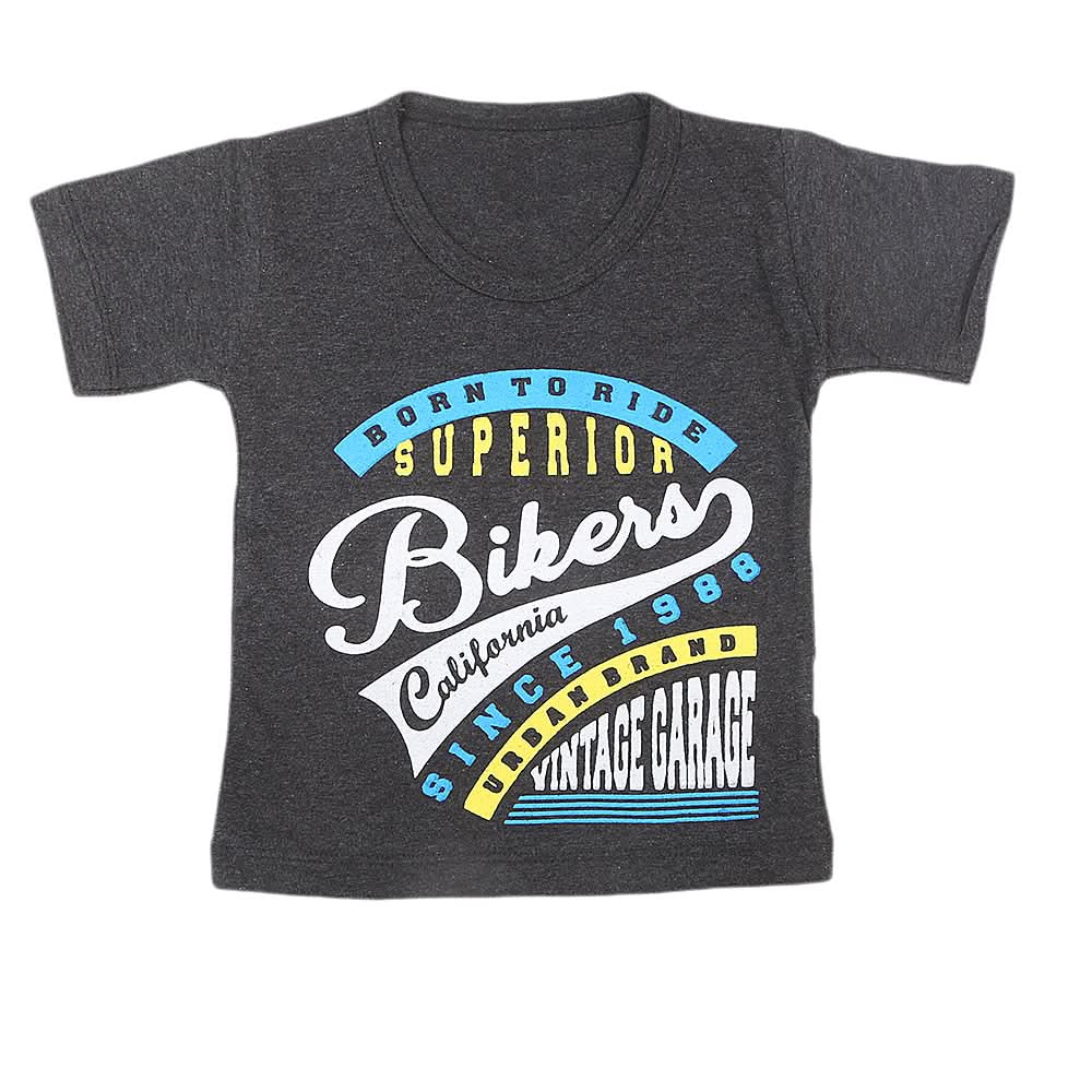 Boys Half Sleeves T-Shirt  - Grey, Kids, Boys T-Shirts, Chase Value, Chase Value
