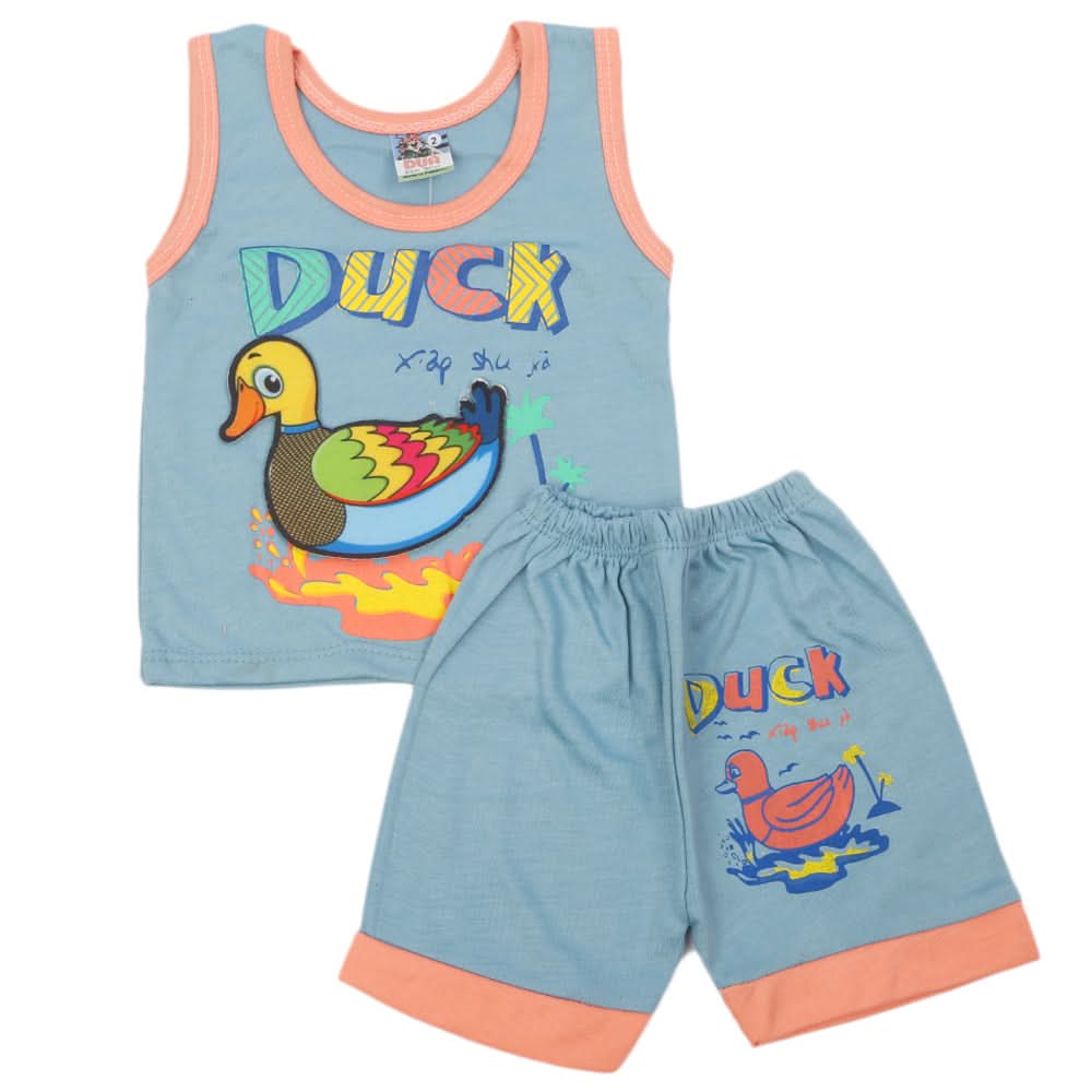 Newborn Sando Suit - Blue, Newborn Boys Sets & Suits, Chase Value, Chase Value