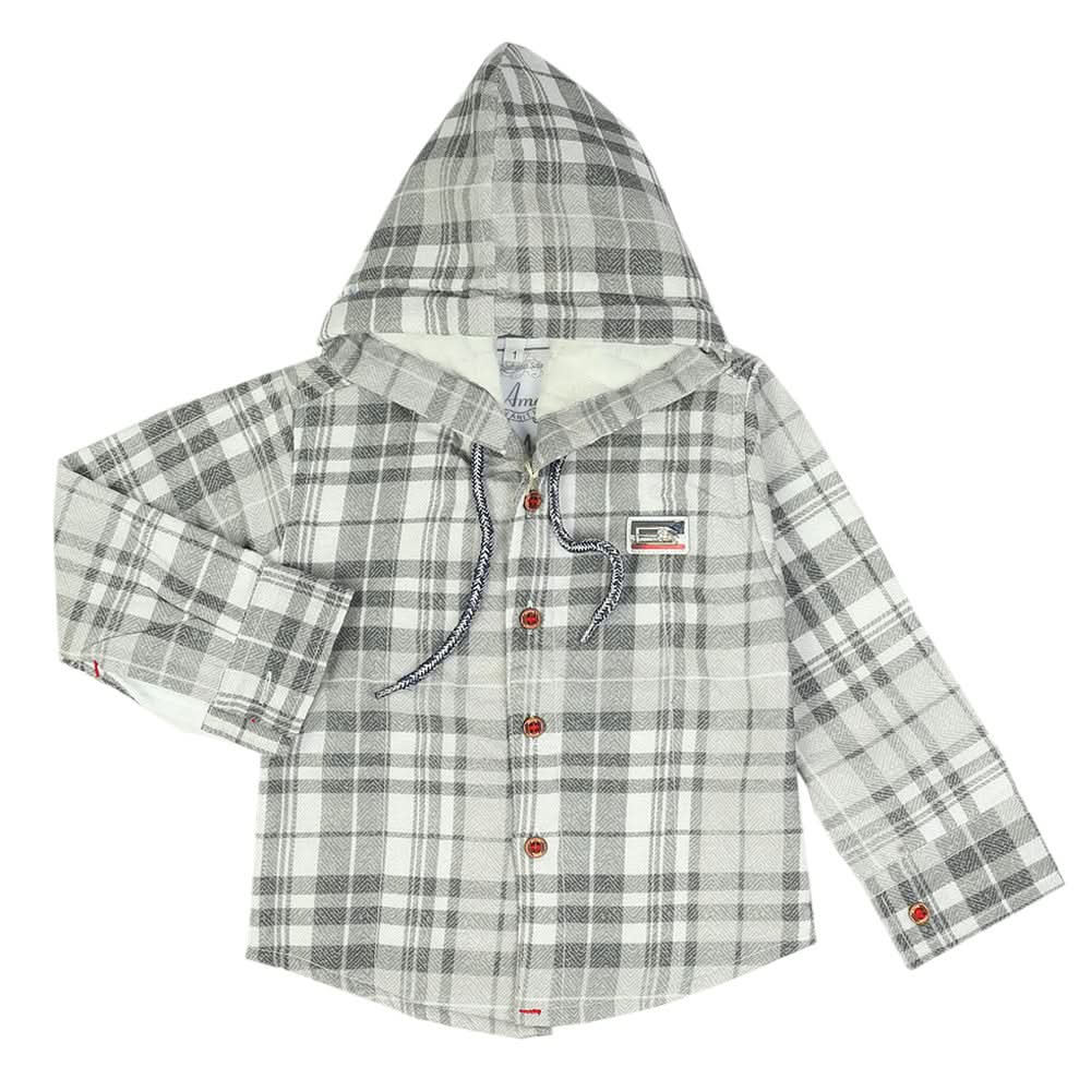 Boys Full Sleeves Shirt - Grey, Boys Shirts, Chase Value, Chase Value