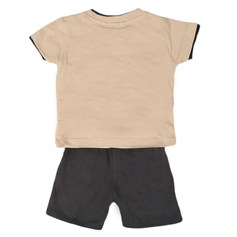 Newborn boys 2pcs Suit - Beige, Kids, NB Boys Sets And Suits, Chase Value, Chase Value