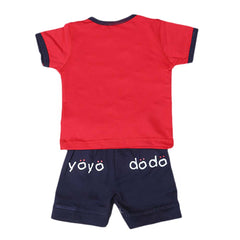 Newborn boys 2pcs Suit - Red, Kids, NB Boys Sets And Suits, Chase Value, Chase Value
