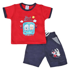 Newborn boys 2pcs Suit - Red, Kids, NB Boys Sets And Suits, Chase Value, Chase Value
