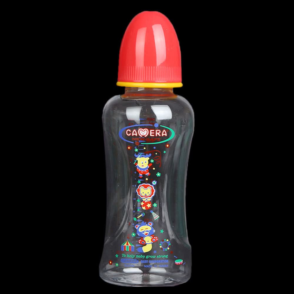 Camera Baby Stream Line Feeding Bottle 360ml/12oz - Red, Kids, Feeding Supplies, Chase Value, Chase Value