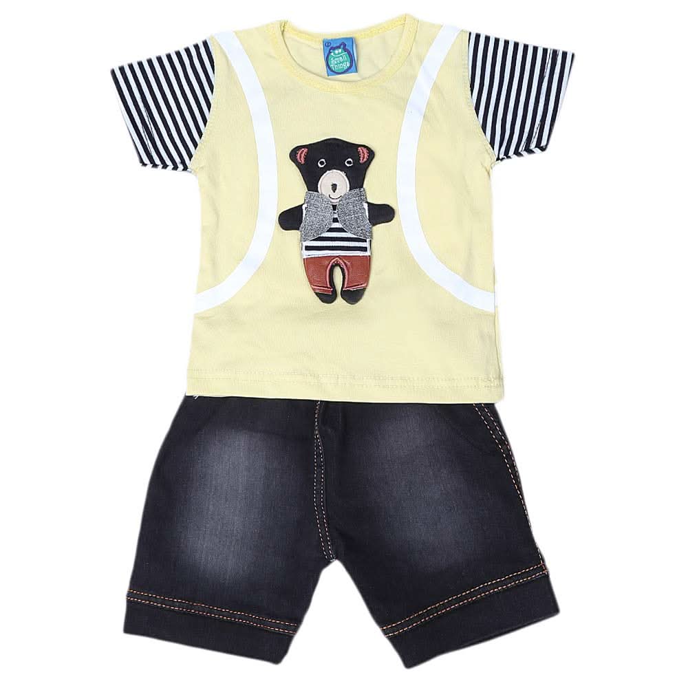 Newborn boys 2pcs Suit - Yellow, Kids, NB Boys Sets And Suits, Chase Value, Chase Value